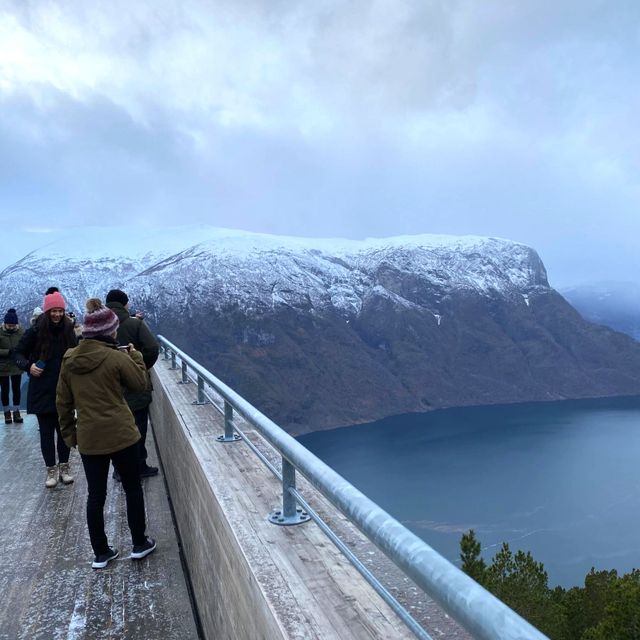 Stegastein viewpoint in the winter